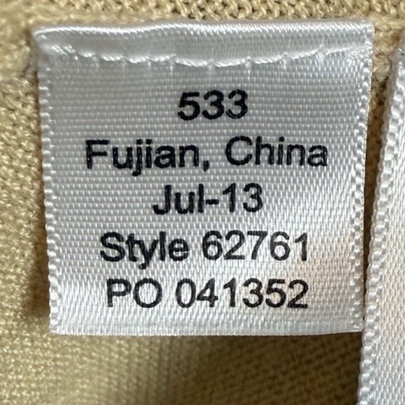 NWT Lilly Pulitzer Aurora Peplum, Wool Sweater, Almond, Sweater, Size Small - Picture 10 of 13